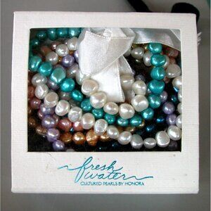 Honora Freshwater Cultured Pearl Bracelets 10  Assorted Colors Box Set